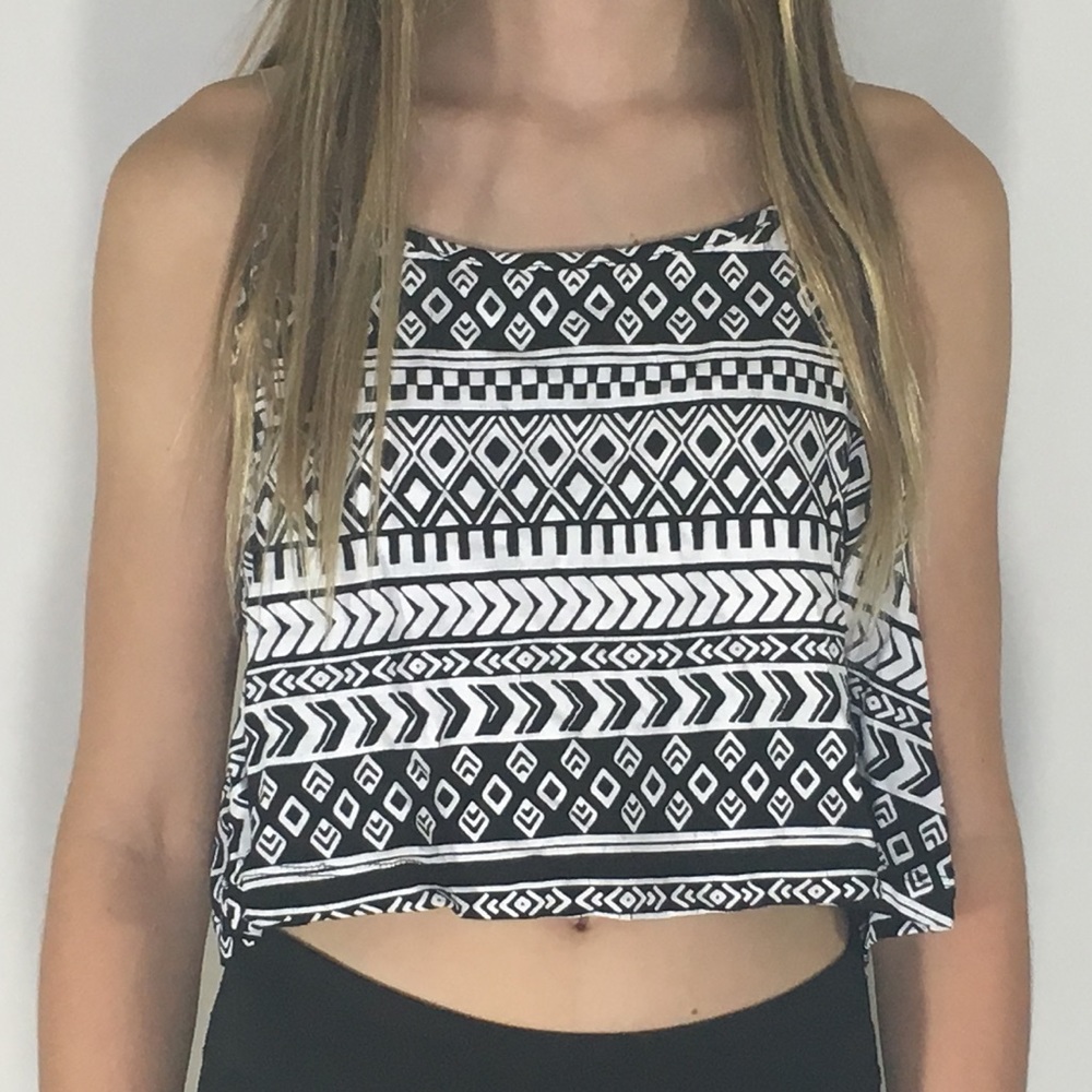 Black and White Tribal Tank