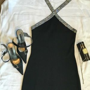 St. John halter with Swarovski crystal