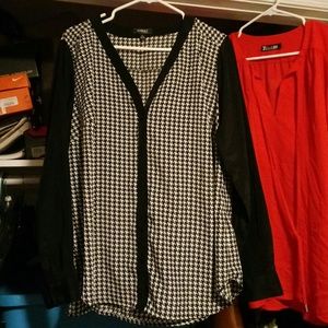 Houndstooth Blouse