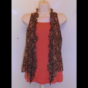 Free People Floral Boho Vest