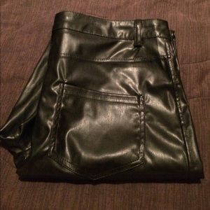 Rue 21 black leather pants. L/XL