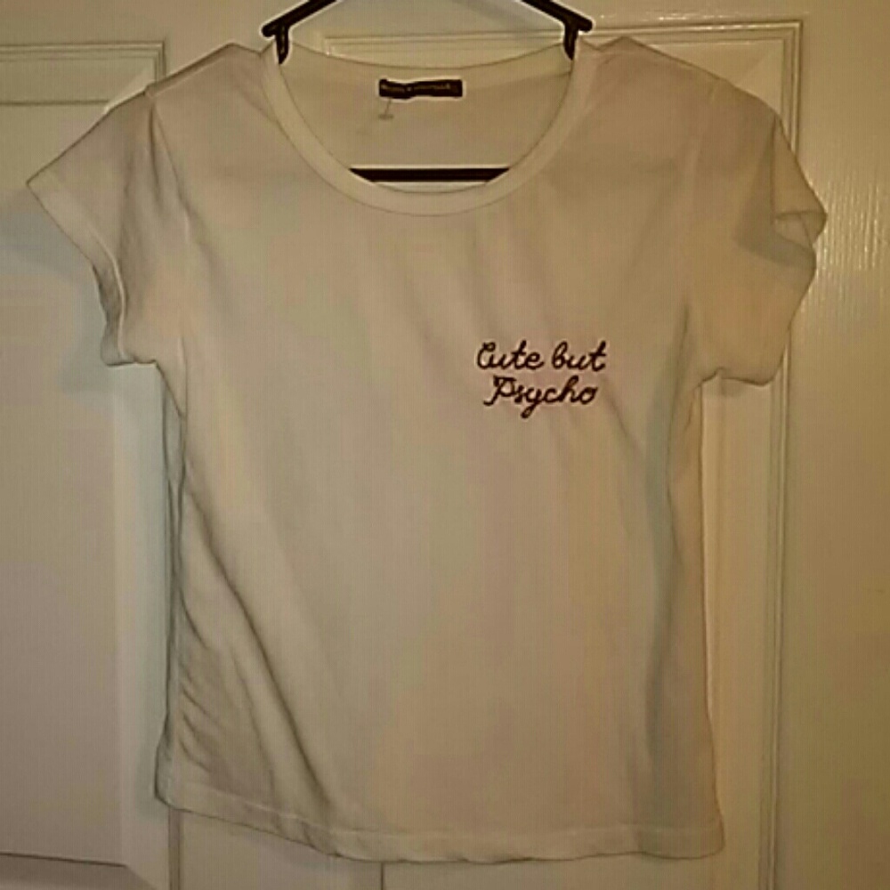 Brandy Melville "Cute but Psycho" tee