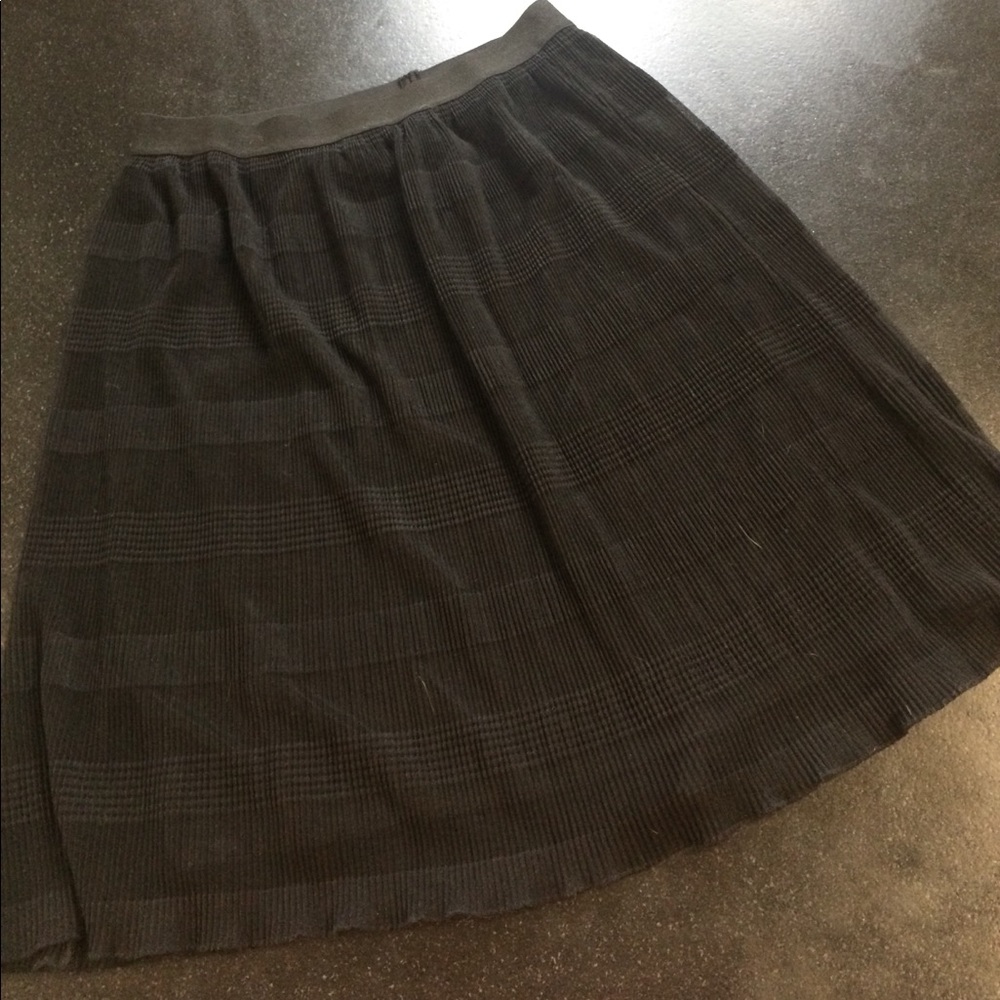 Black knee length skirt