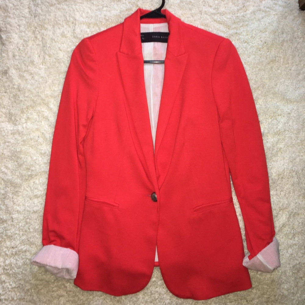 Red Zara Blazer. Never worn