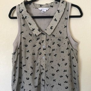 BCBG Horse Two Layer Tank Top