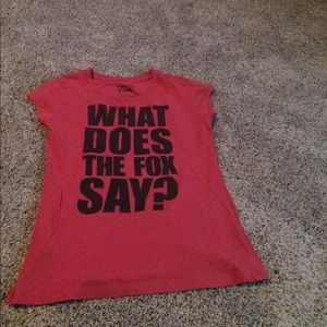 What does the fox say t-shirt.