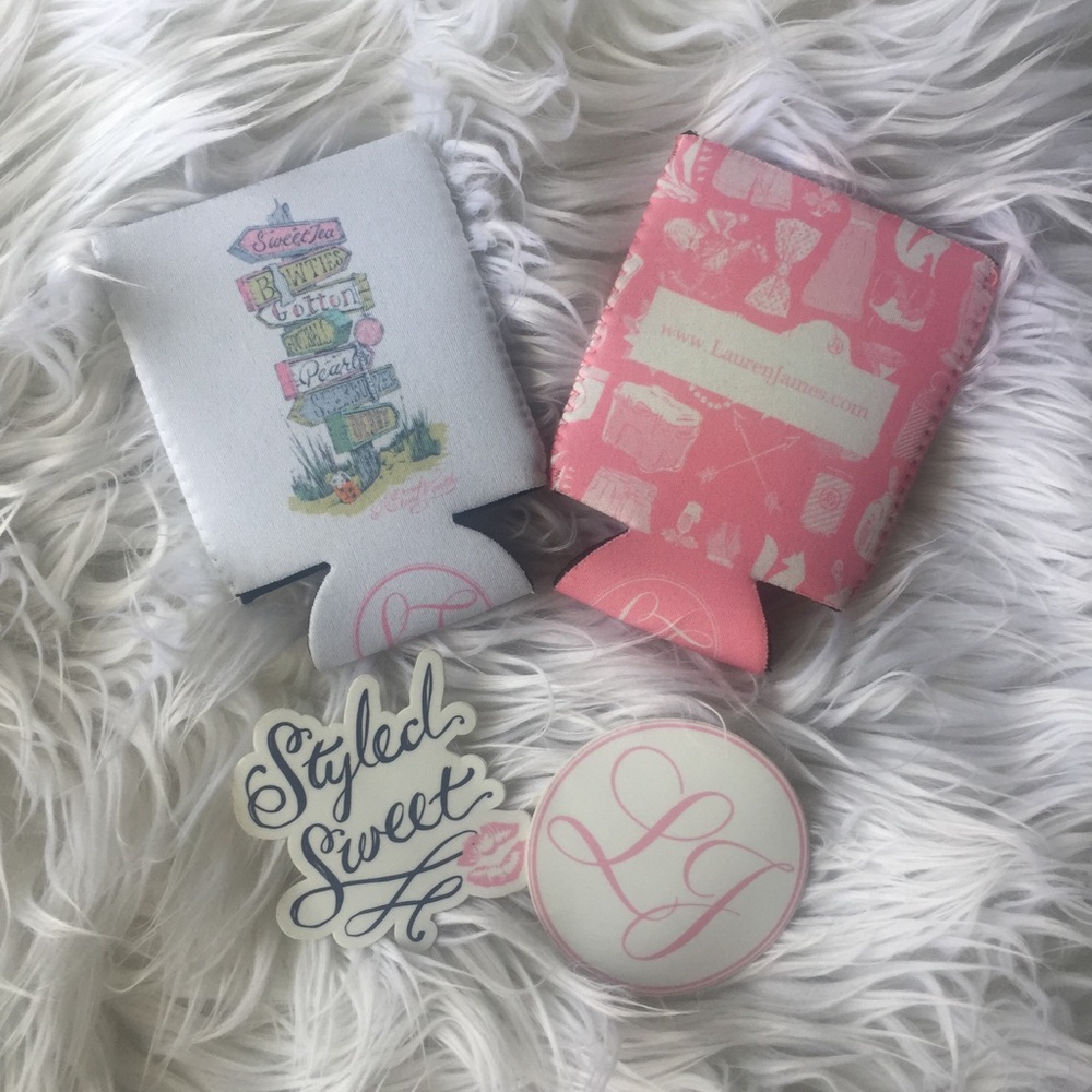 Lauren James coozies and stickers 🌸💖