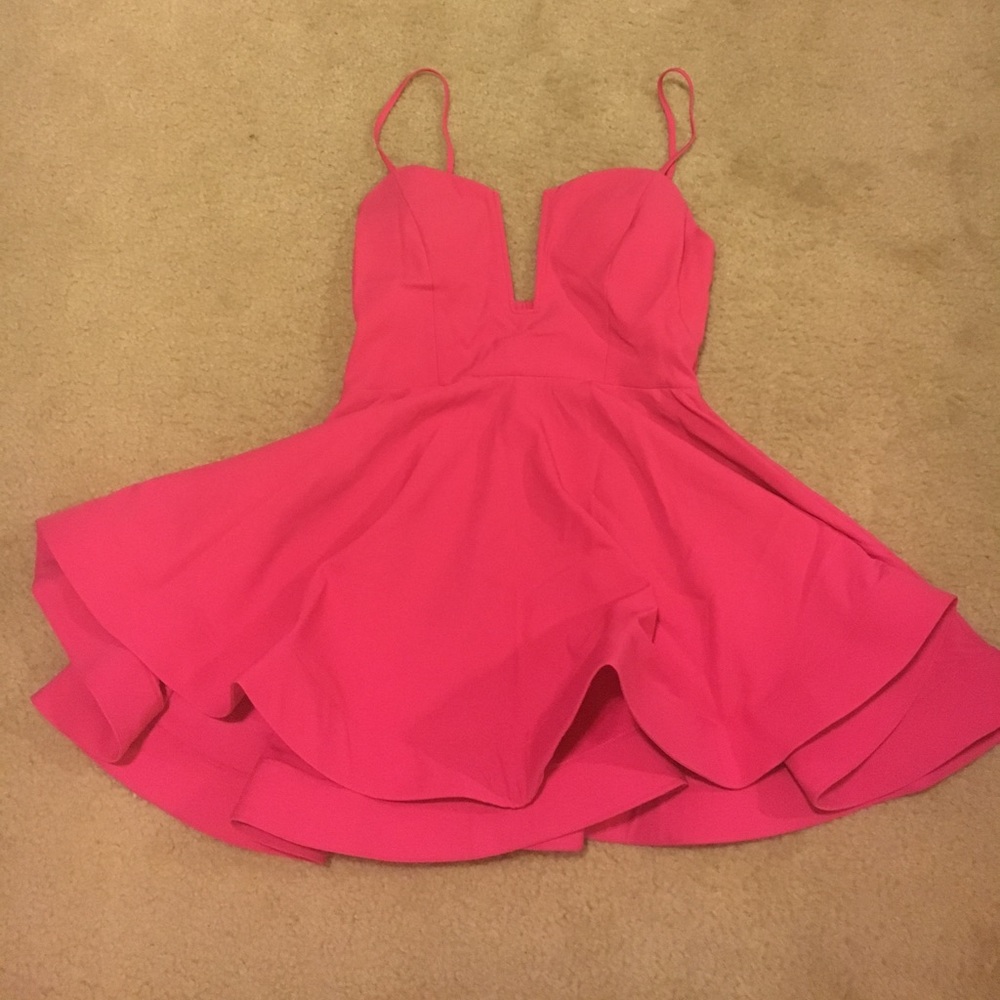 BNWT sexy, hot pink, skater dress!