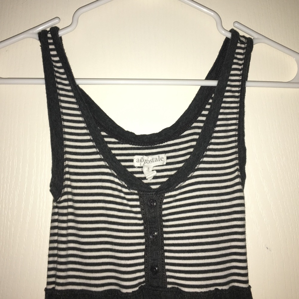 Casual Grey Striped Dress