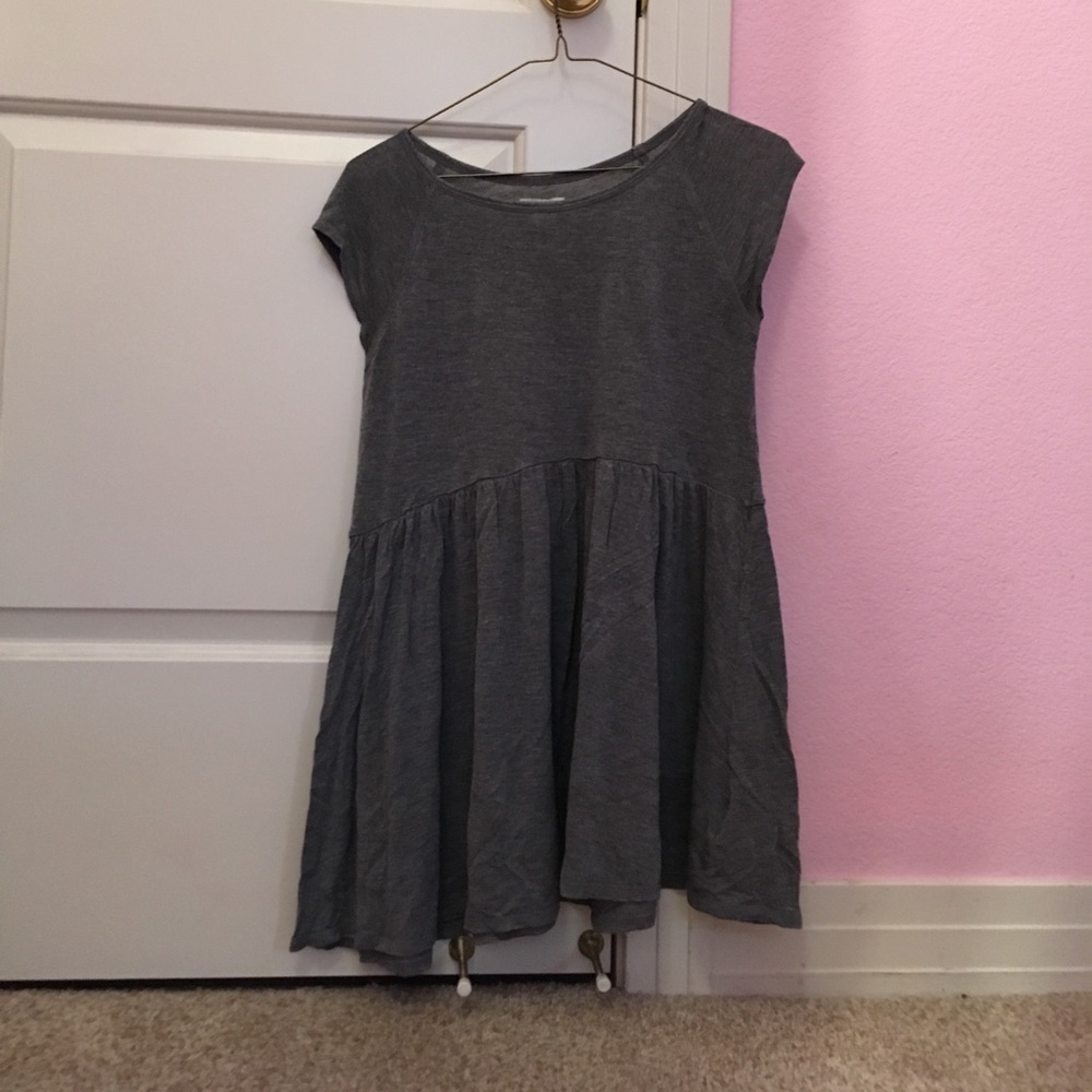 Grey t-shirt dress