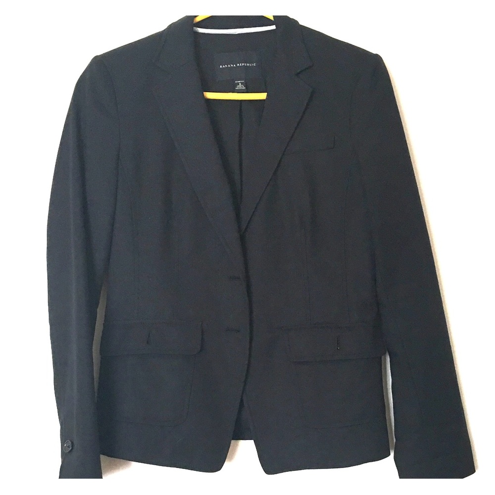 Banana republic lined jacket / blazer, black