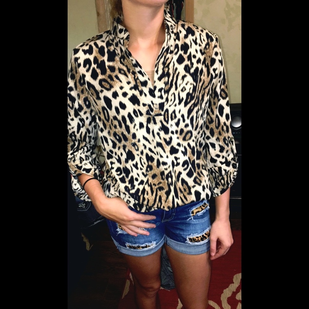 Cheetah Blouse🌵🌻