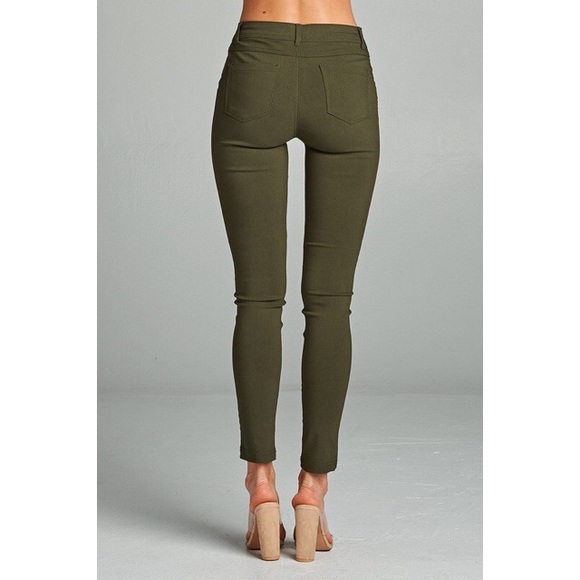 SOLD OUT! Fall Basic Pants - Olive - Picture 2 of 4