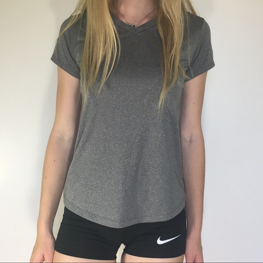 Gray Workout Top