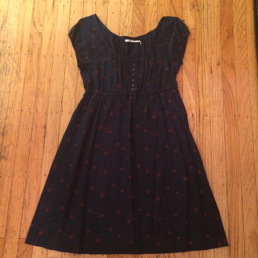 UO navy floral dress