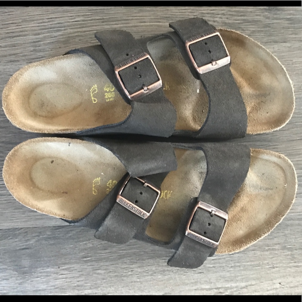 Birkenstock Arizona Suede Sandal Size 40 Brown