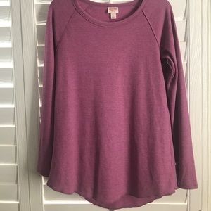 Long sleeve pink thermal