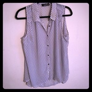 a.n.a sleeveless polka for top