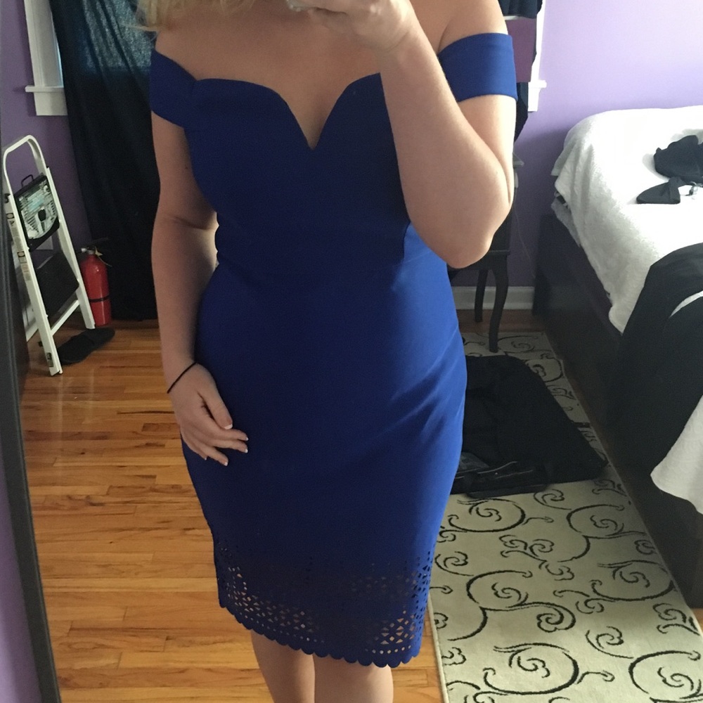 Blue Off The Shoulder