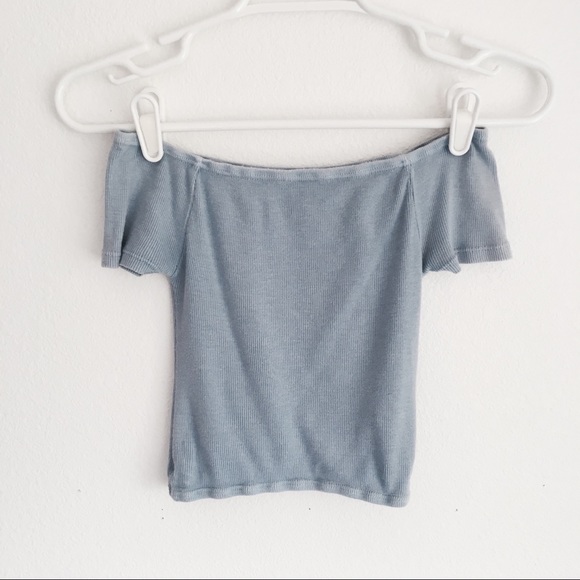 Brandy Melville Tops - FINAL PRICE! Brandy Melville Blue Off Shoulder