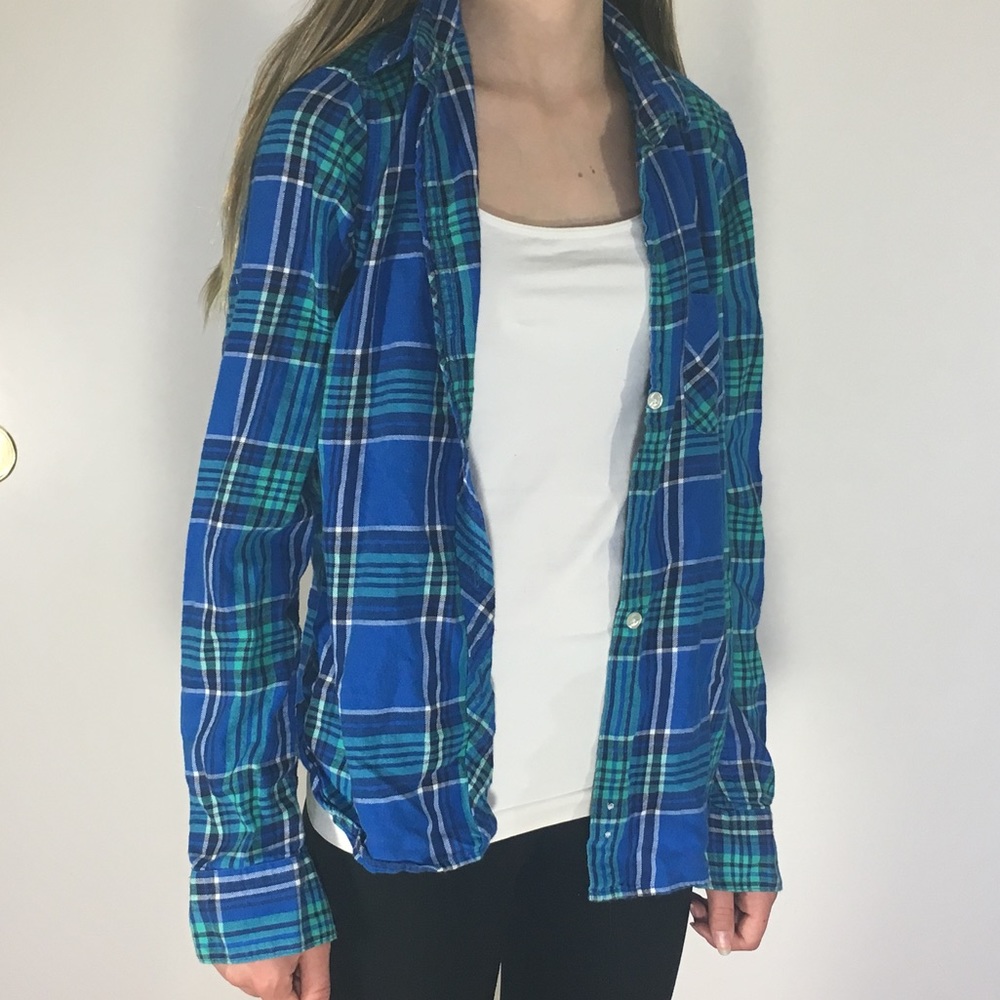 Blue and Green Flannel