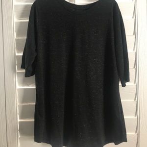 Black shirt with gold detailing