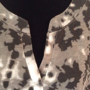 WOMAN WITHIN Tops - Black & Grey 'tie dye' Shirt. WOMAN WITHIN Tops - Black & Grey 'tie dye' Shirt.