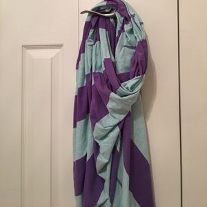 Purple and blue scarf