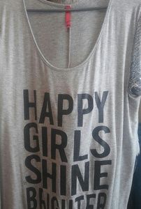 Plus size cute sparkles shirt.