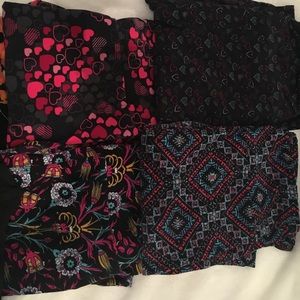 Lula roe leggings. 5 pairs one size