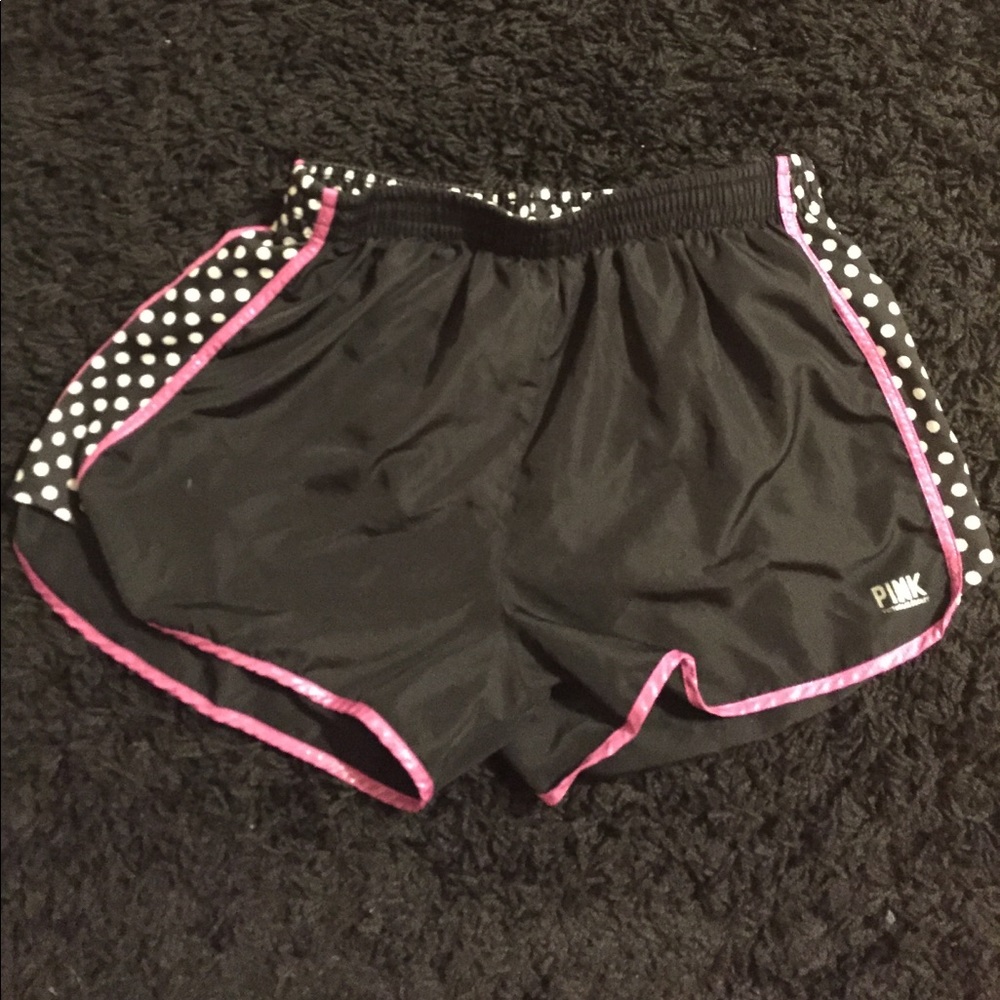 PINK Polka dot Wort out shorts