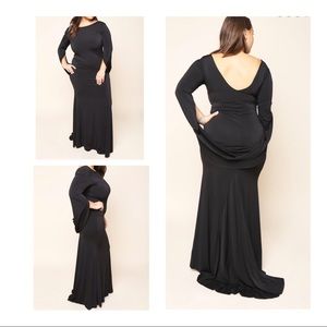 Black floor length dress