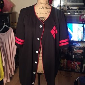 Harley Quinn button up shirt 2xl