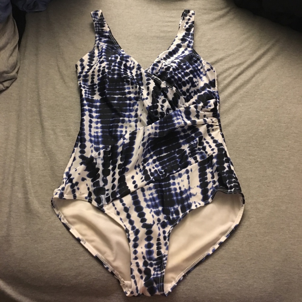 Tie dye bathing suit