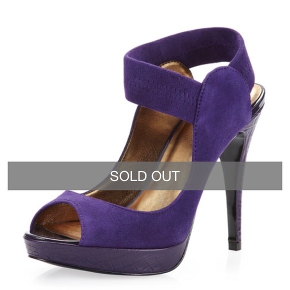 Pelle Moda Issa3 Suede Pump, Purple, EUC - Picture 2 of 8