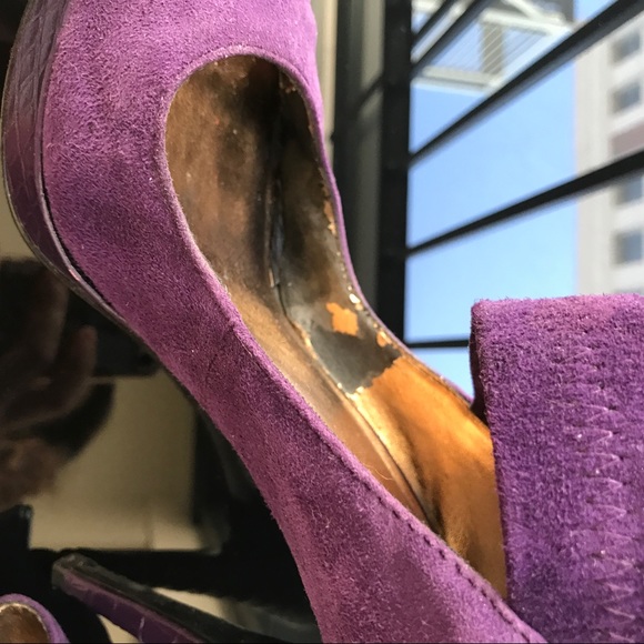 Pelle Moda Issa3 Suede Pump, Purple, EUC - Picture 5 of 8