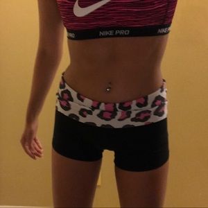 PINK yoga shorts