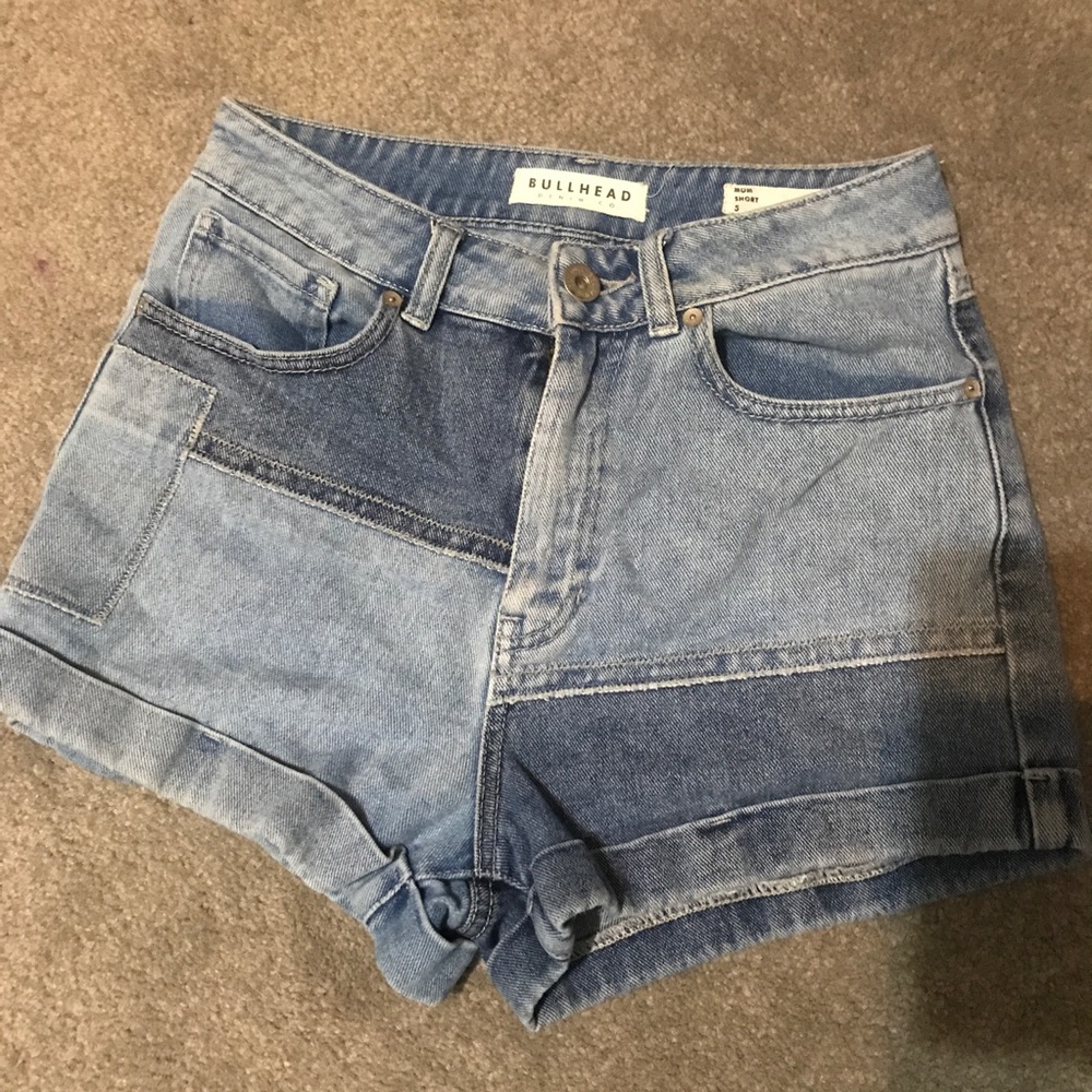 Patchwork Bullhead Shorts (highwaisted) (5) mom