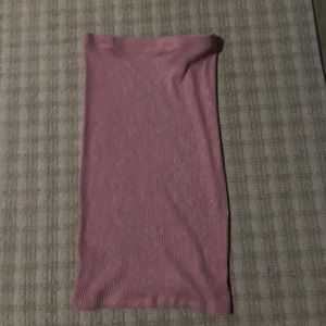 Nit pink skirt