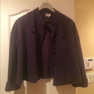 Armani Collezioni wool jacket Sz.14 purple