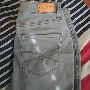 High wasted ankle jeans