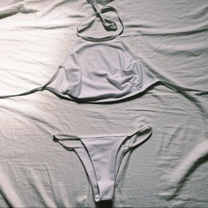 White Cheeky Bikini Set