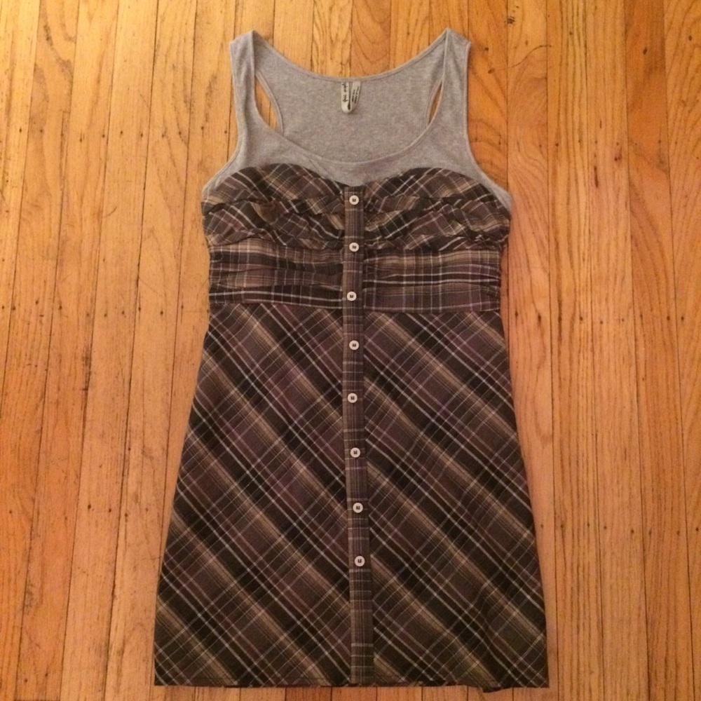 Free People plaid dress