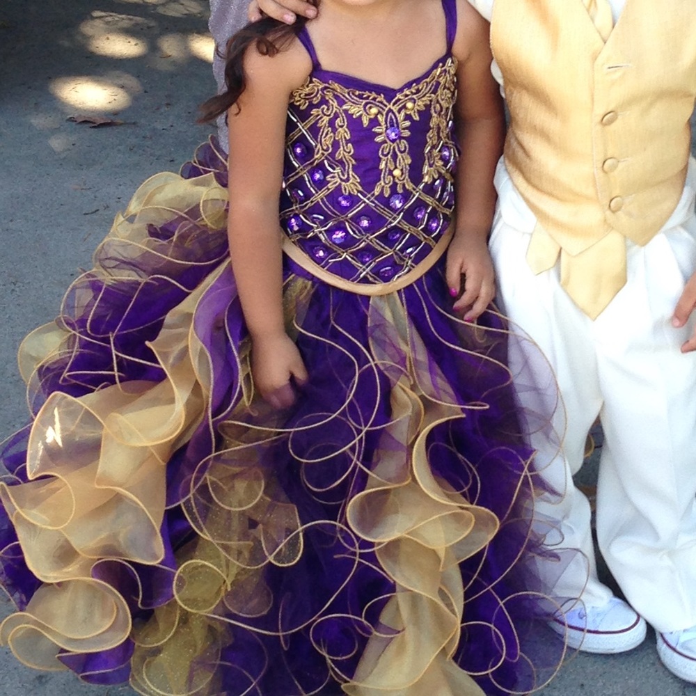 Purple pageant dress