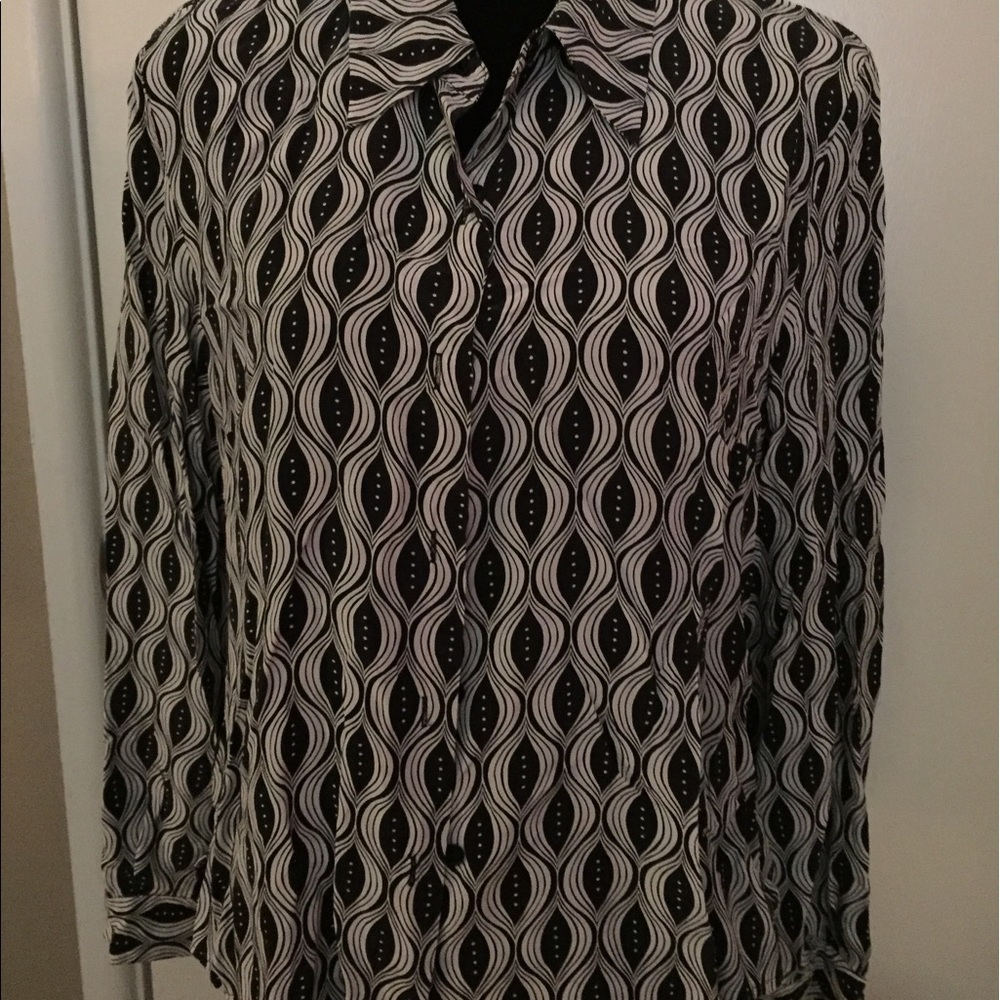 Lord & Taylor silk blouse size 16 - Picture 2 of 3