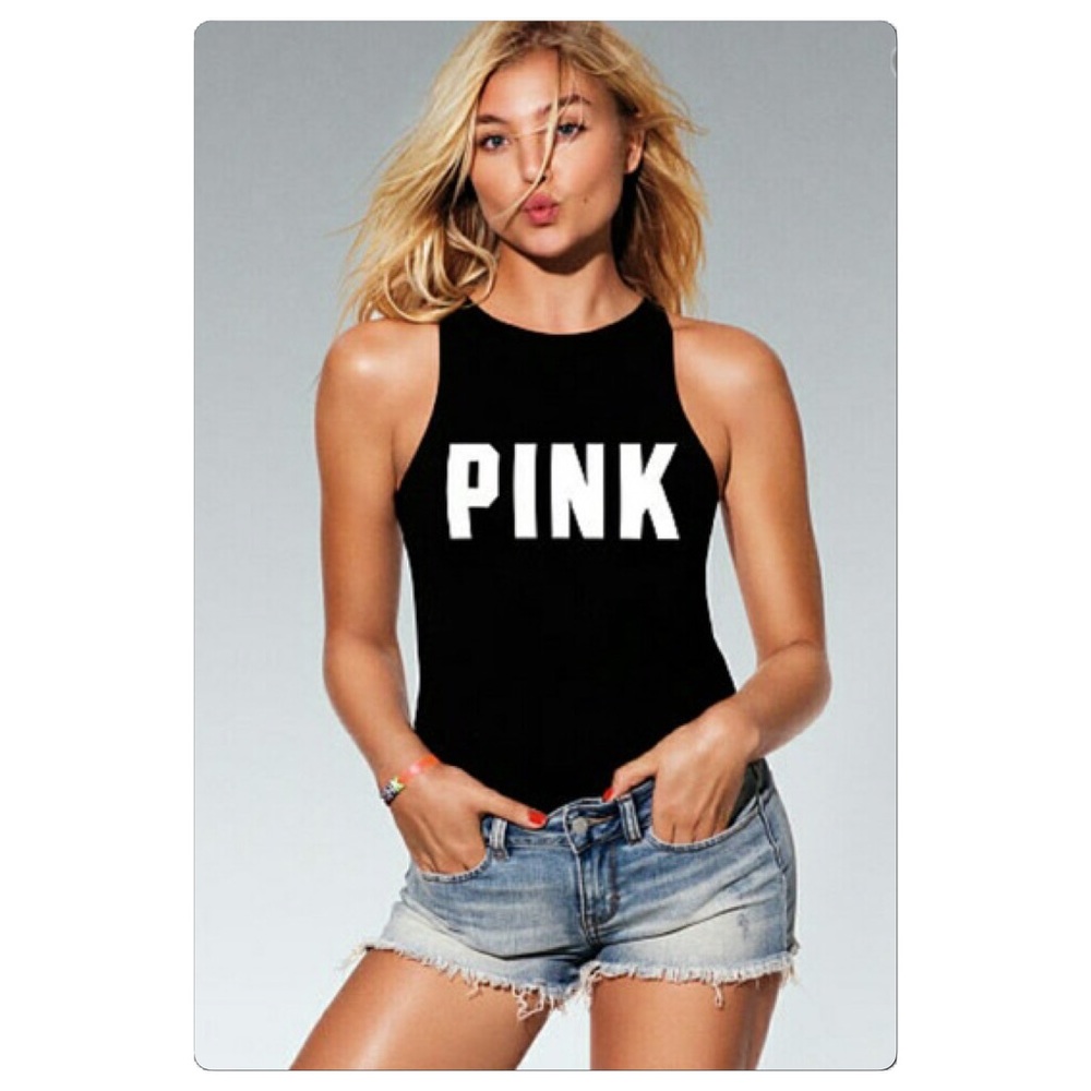 Victoria's Secret PINK Black Bodysuit
