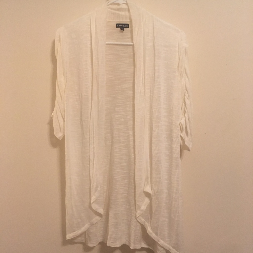 NWOT- Express white lightweight cardigan - Picture 3 of 5