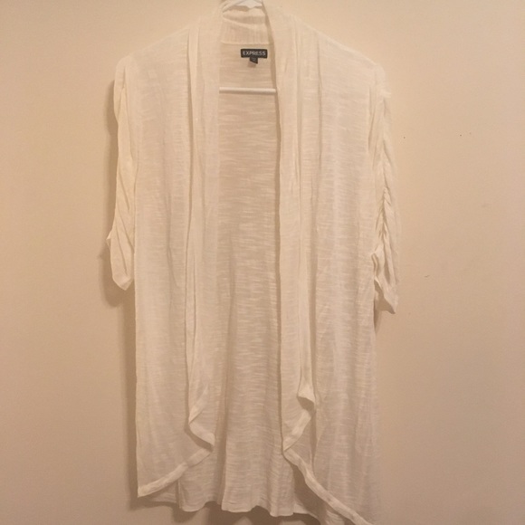 NWOT- Express white lightweight cardigan - Picture 3 of 5