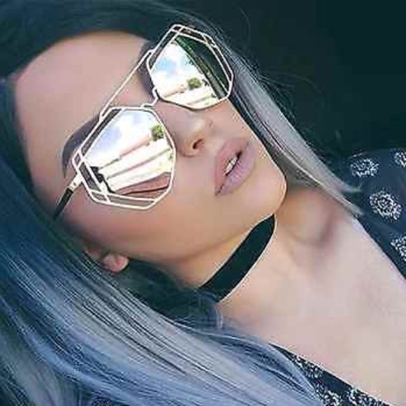 wcfashions Accessories - "Temptress" Double Diamond Geo Aviators