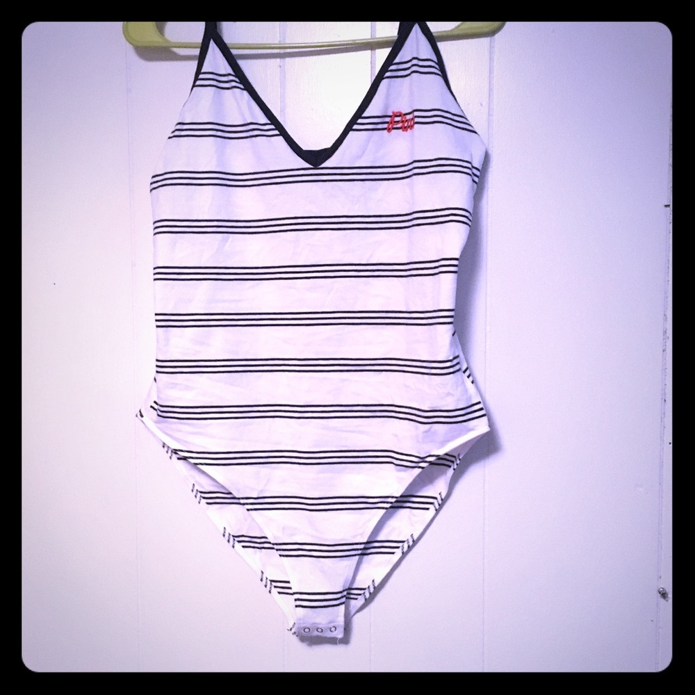 Pink one piece tank top